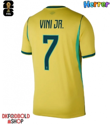 Brasilien Vinicius Junior #7 Hjemmebanetrøje VM 2026 Kort ærmer
